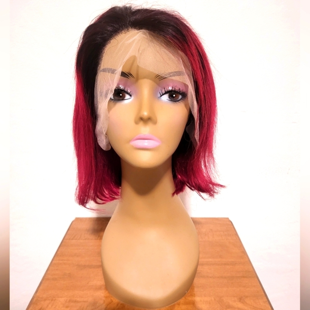 Human Hair Wig 101 - Burgundy